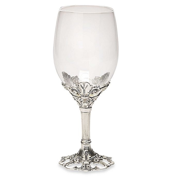 slide 2 of 4, Arthur Court Designs Fleur-de-Lis Wine Glasses, 2 ct