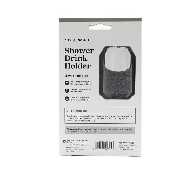 slide 4 of 8, 30 Watt 12oz Sudski Shower Beer Holder Drinkware, 12 oz