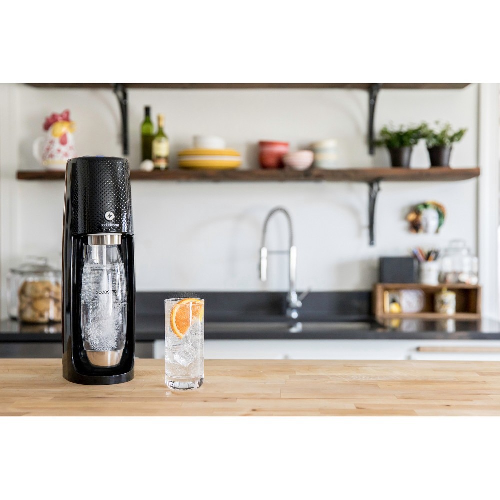 slide 5 of 7, SodaStream Fizzi One Touch Sparkling Water Maker Black, 1 ct