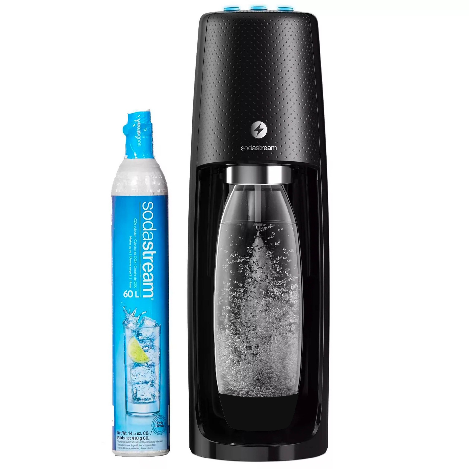 slide 1 of 7, SodaStream Fizzi One Touch Sparkling Water Maker Black, 1 ct