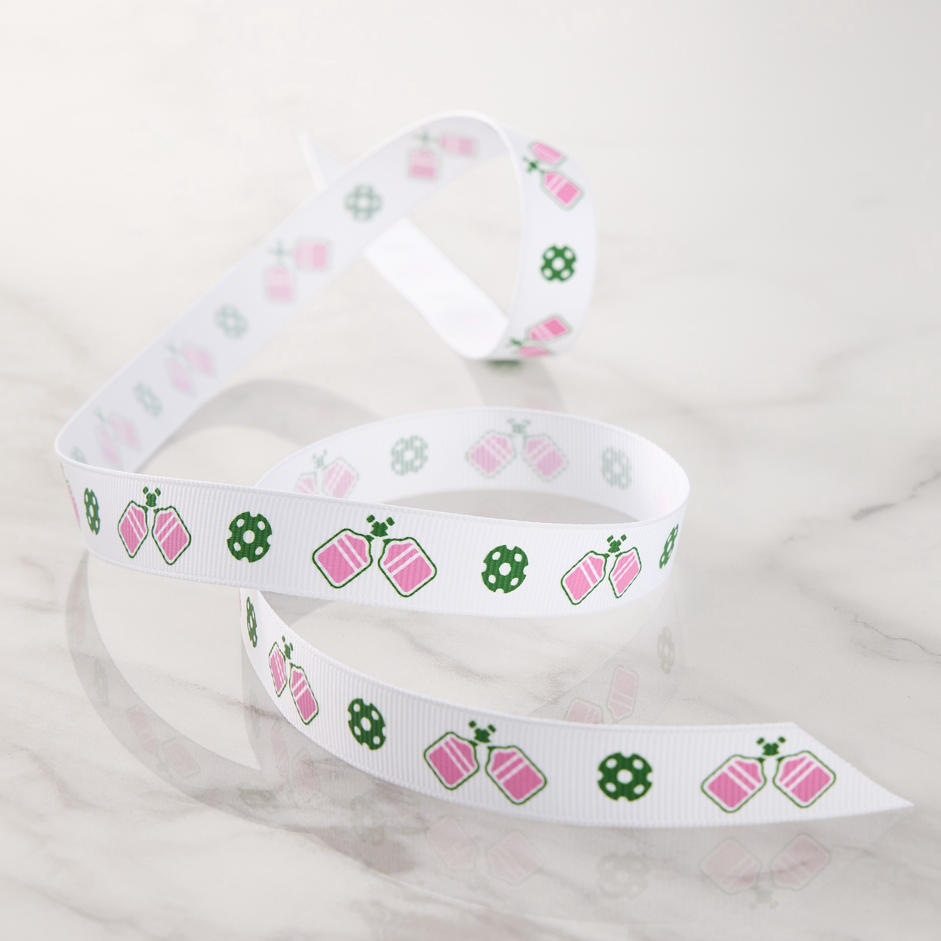 slide 2 of 2, 5/8" X 7yd. Pickleball Ribbon By Celebrate It Classic, 5/8 in x 7 yd