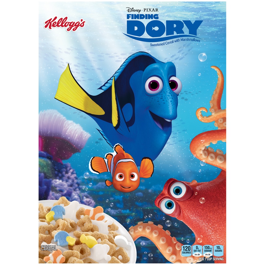 slide 1 of 1, Kellogg's Disney-Pixar Finding Dory Cereal, 8.4 oz