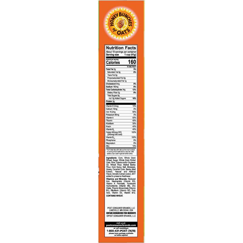 slide 11 of 12, Honey Bunches of Oats Honey Roasted Breakfast Cereal - 28oz - Post, 28 oz