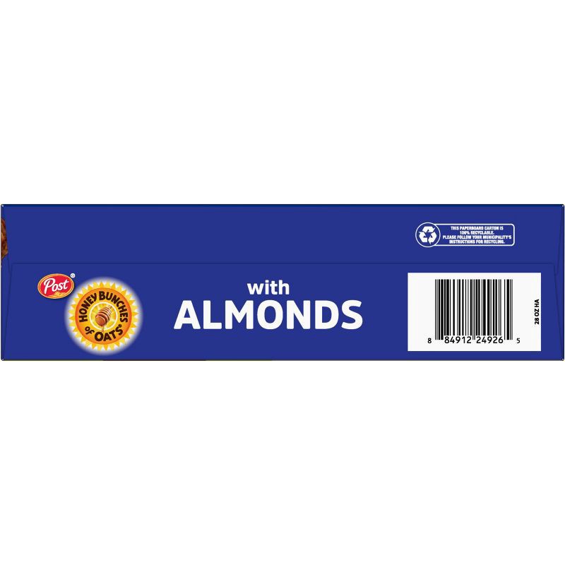 slide 8 of 12, Honey Bunches of Oats with Almonds Breakfast Cereal - 28oz - Post, 28 oz