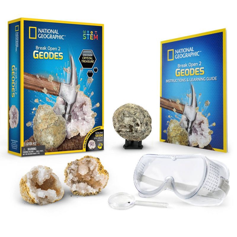 slide 3 of 5, National Geographic Break Your Own Geode Kit, 1 ct