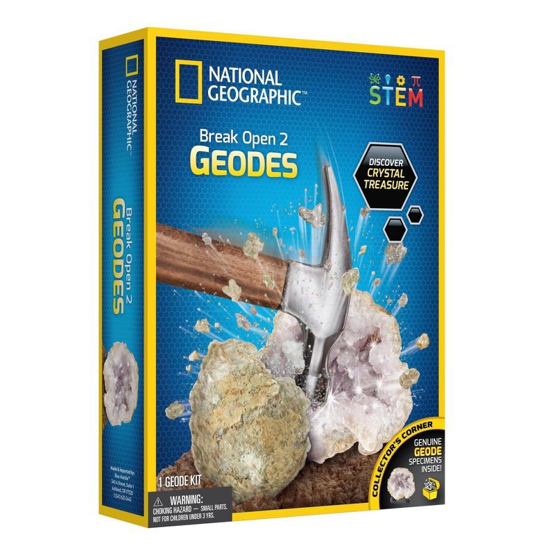 slide 1 of 5, National Geographic Break Your Own Geode Kit, 1 ct