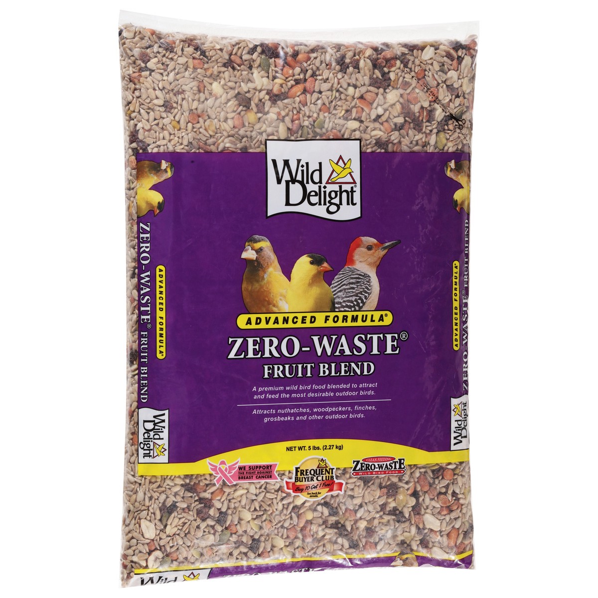 slide 11 of 13, Wild Delight Advanced Formula Zero-Waste Fruit Blend Wild Bird Food 5 lb, 5 lb