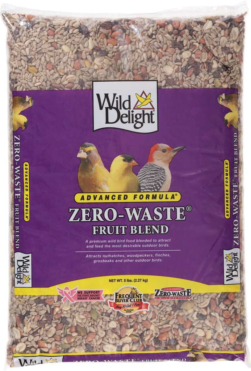 slide 12 of 13, Wild Delight Advanced Formula Zero-Waste Fruit Blend Wild Bird Food 5 lb, 5 lb