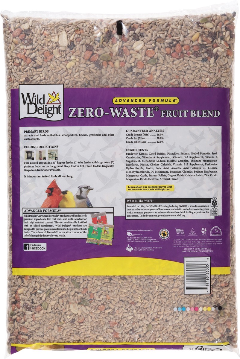 slide 9 of 13, Wild Delight Advanced Formula Zero-Waste Fruit Blend Wild Bird Food 5 lb, 5 lb