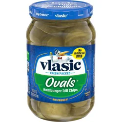 Vlasic Ovals Hamburger Dill Chips - 16 fl oz