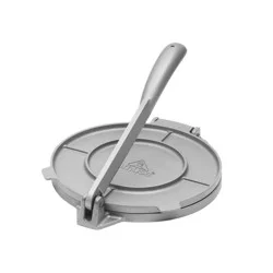 IMUSA 8" Cast Aluminum Tortilla Press - Silver: Tortilla Maker, Presser, Hand Wash, Grill Pan, 90-Day Warranty