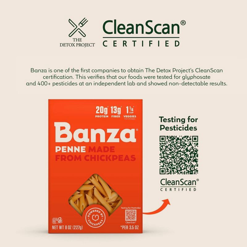 slide 4 of 8, Banza Gluten Free Chickpea Cavatappi - 8oz, 8 oz