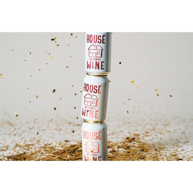 slide 2 of 3, House Wine Rosé Bubbles Wine - 355ml Can, 355 ml