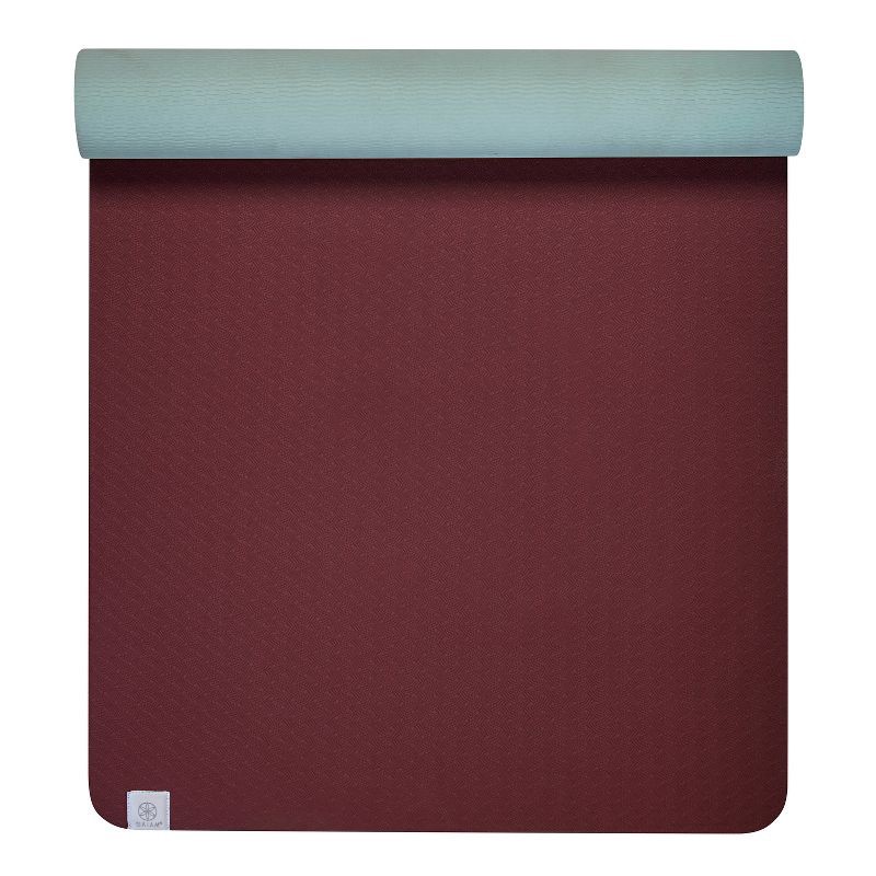 slide 1 of 3, Gaiam Performance Yoga Mat - Maroon/Teal Blue (6mm), 1 ct