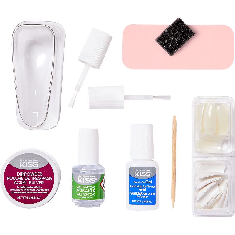 slide 3 of 6, Kiss Nails KISS Salon Dip All-in-One Fake Nails Manicure Kit - 40ct, 40 ct