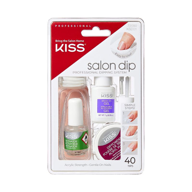 slide 6 of 6, Kiss Nails KISS Salon Dip All-in-One Fake Nails Manicure Kit - 40ct, 40 ct