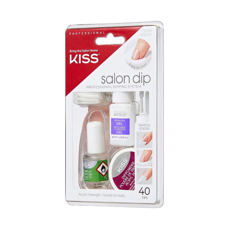 slide 9 of 12, Kiss Nails KISS Salon Dip All-in-One Fake Nails Manicure Kit - 40ct, 40 ct