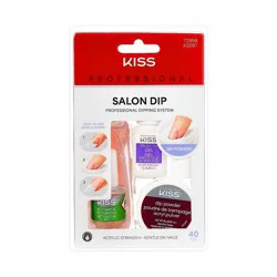 Kiss Nails KISS Salon Dip All-in-One Fake Nails Manicure Kit - 40ct