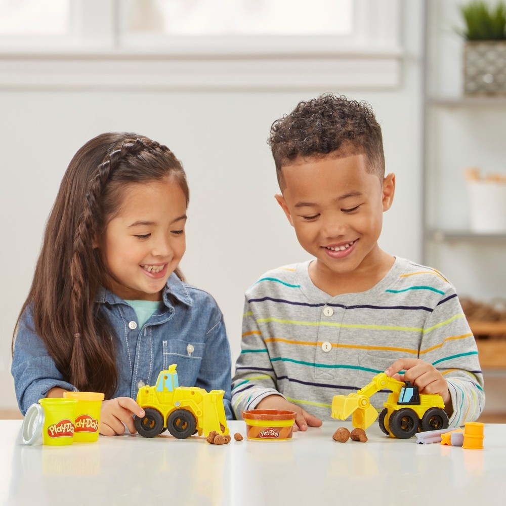 slide 7 of 8, Play-Doh Wheels Excavator and Loader Toy Construction Trucks, 1 ct