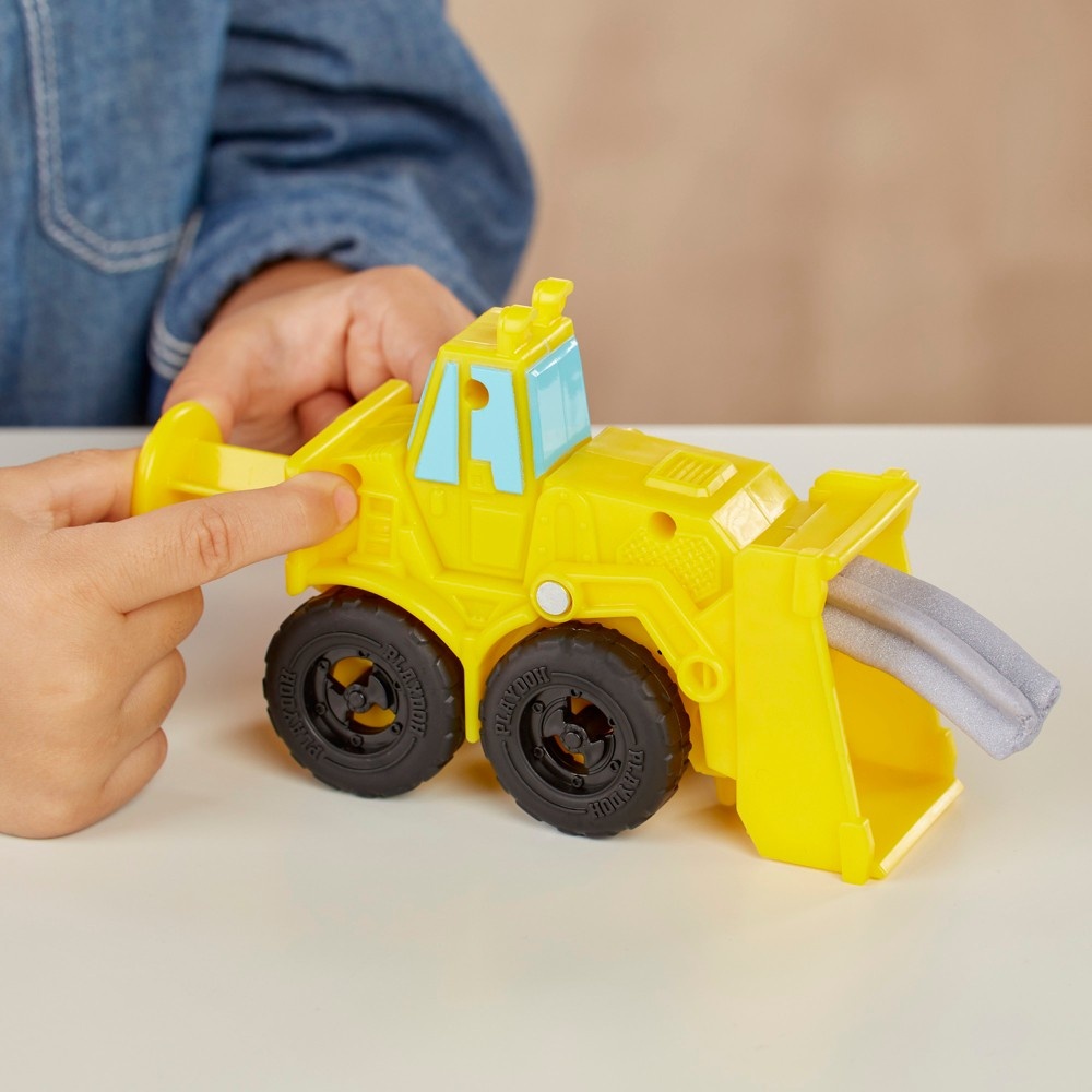 slide 5 of 8, Play-Doh Wheels Excavator and Loader Toy Construction Trucks, 1 ct