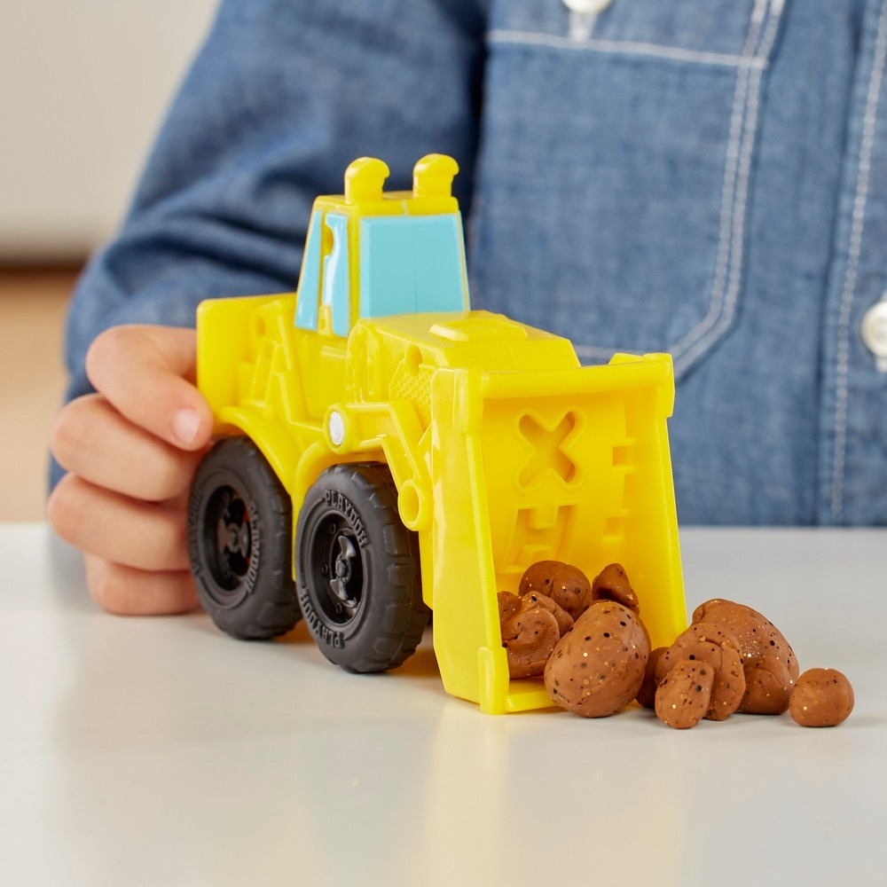 slide 4 of 8, Play-Doh Wheels Excavator and Loader Toy Construction Trucks, 1 ct