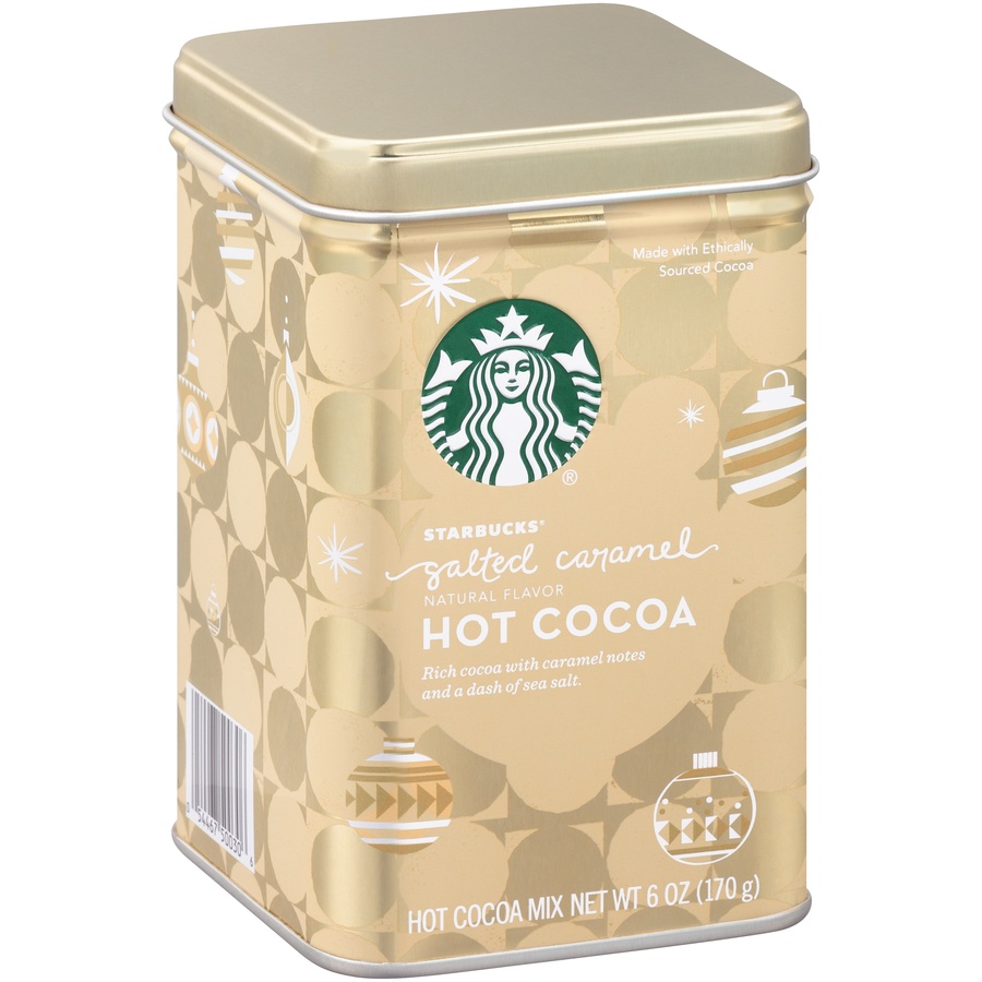 slide 4 of 8, Starbucks Salted Caramel Hot Cocoa Tins, 6 oz