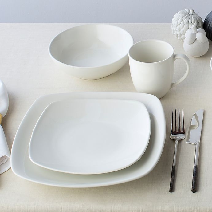 slide 3 of 6, Noritake Colorwave Naked Square Place Setting, 4 ct