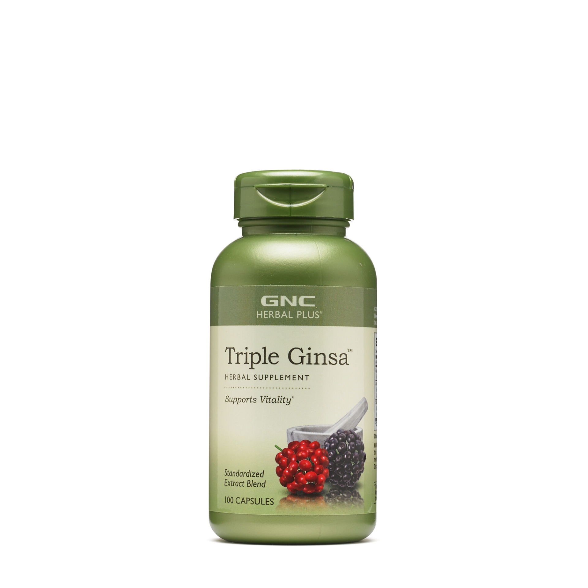 slide 1 of 1, GNC Herbal Plus Triple Ginsa, 100 ct