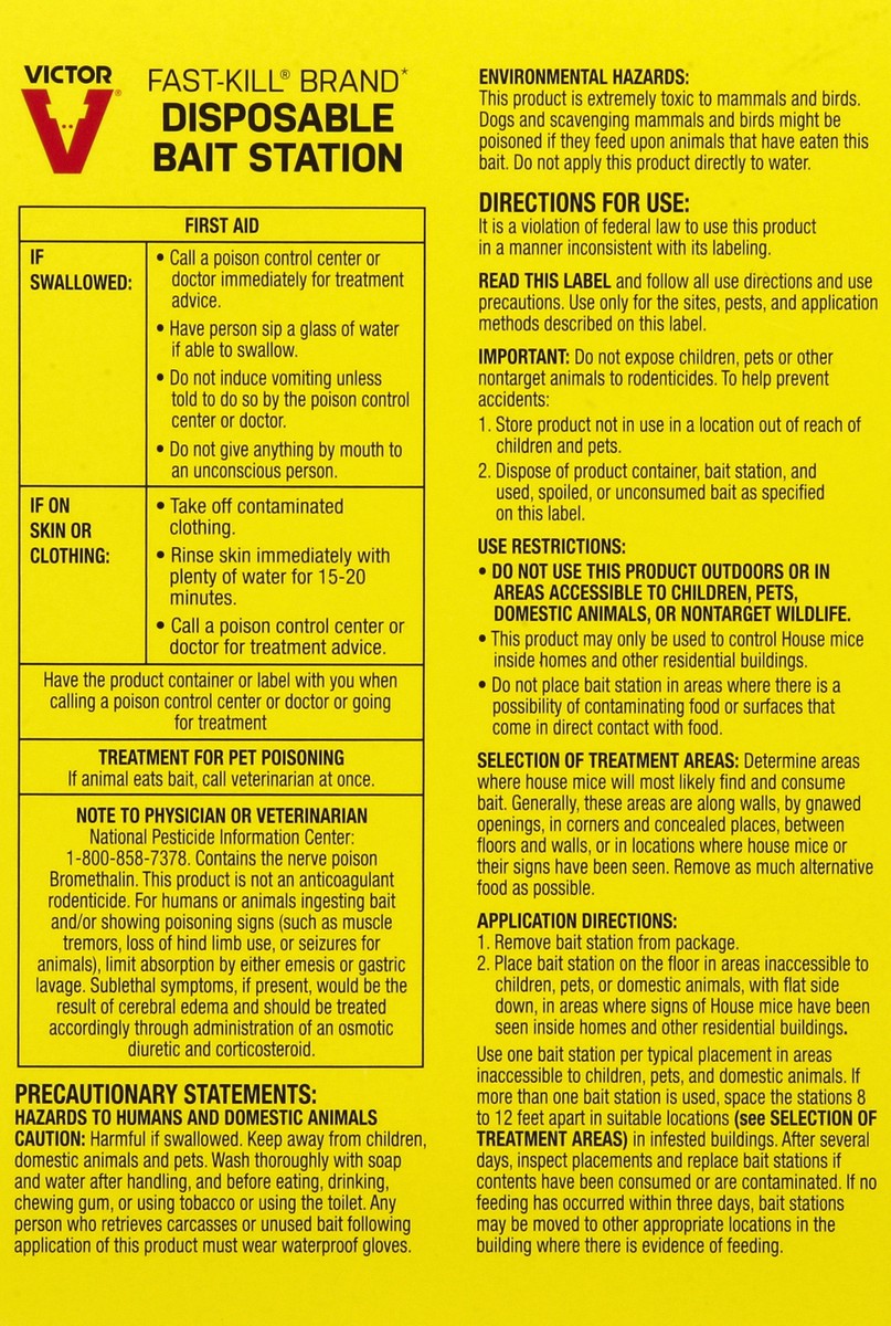 slide 3 of 8, Victor Fast-Kill Disposable Bait Station 2 ea, 2 ct
