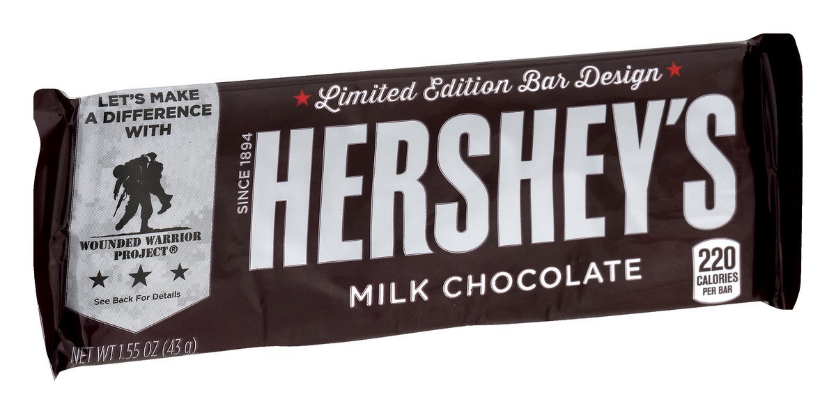 slide 8 of 9, Hershey's Limited Edition Bar Design Milk Chocolate, 1.55 oz