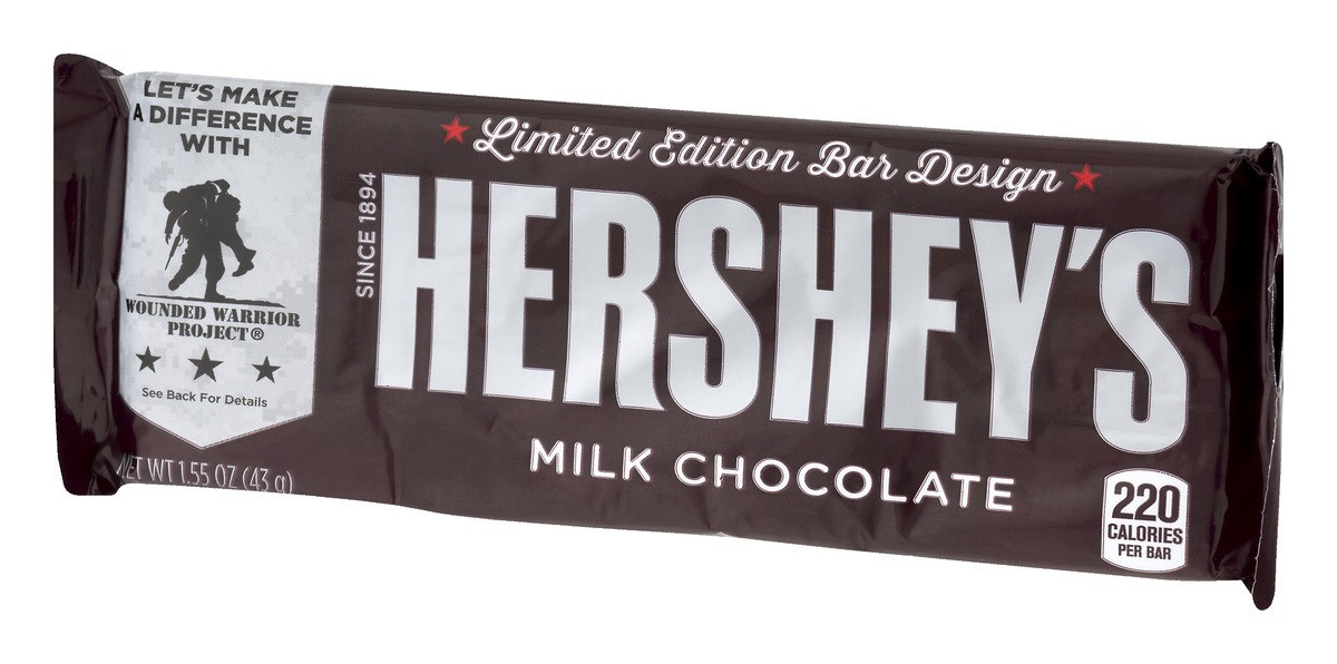 slide 5 of 9, Hershey's Limited Edition Bar Design Milk Chocolate, 1.55 oz