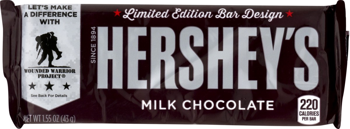 slide 6 of 9, Hershey's Limited Edition Bar Design Milk Chocolate, 1.55 oz