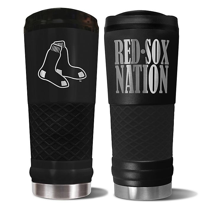 slide 1 of 1, MLB Boston Red Sox Powder Coated Stealth Draft Tumbler, 24 oz