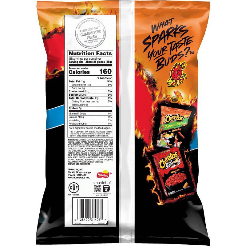 slide 2 of 7, Cheetos Crunchy Flamin Hot Party Size - 15oz, 15 oz