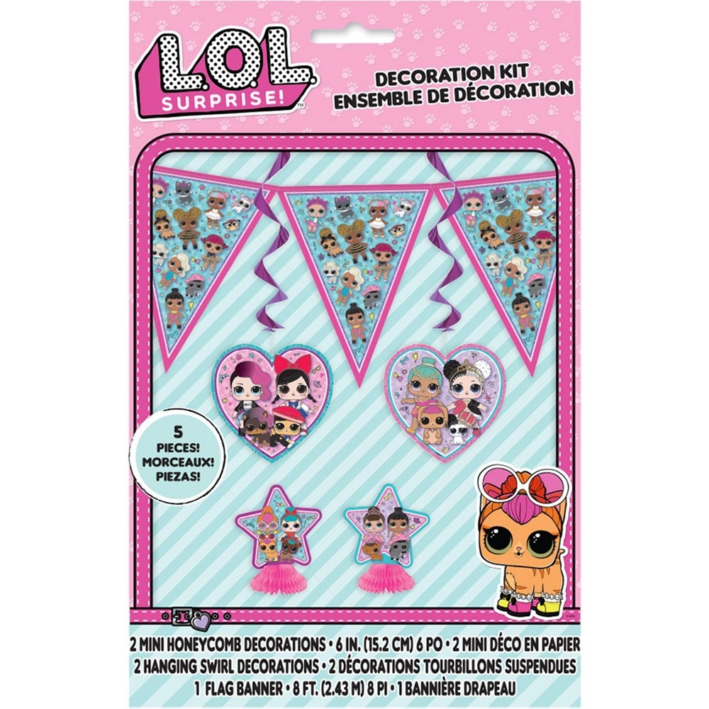 slide 2 of 3, L.O.L. Surprise! Decor Kit - Unique Industries, 5 ct