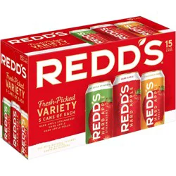 Redd's Hard Apple Variety Pack - 15pk/12 fl oz Cans