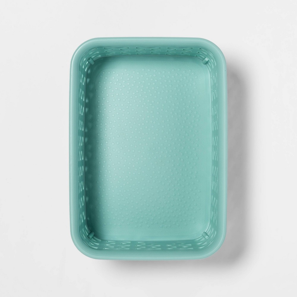 slide 3 of 3, Y-Weave Mini Decorative Storage Basket Jade Dust - Room Essentials, 1 ct