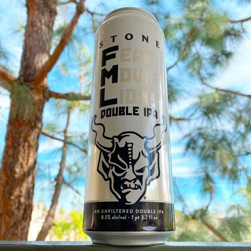 slide 4 of 5, Stone ///Fear.Movie.Lions Double IPA Beer - 6pk/16 fl oz Cans, 6 ct; 16 fl oz