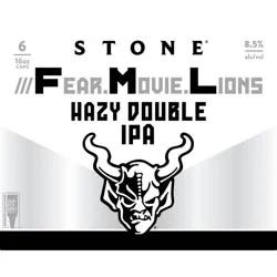Stone ///Fear.Movie.Lions Double IPA Beer - 6pk/16 fl oz Cans