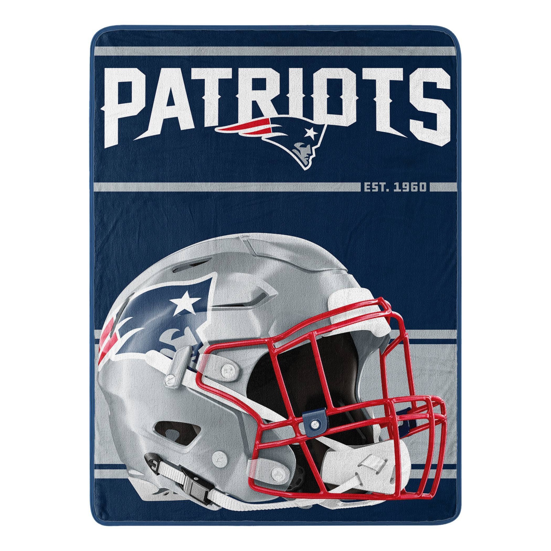 slide 1 of 4, NFL New England Patriots Micro Fleece Throw Blanket, 1 ct