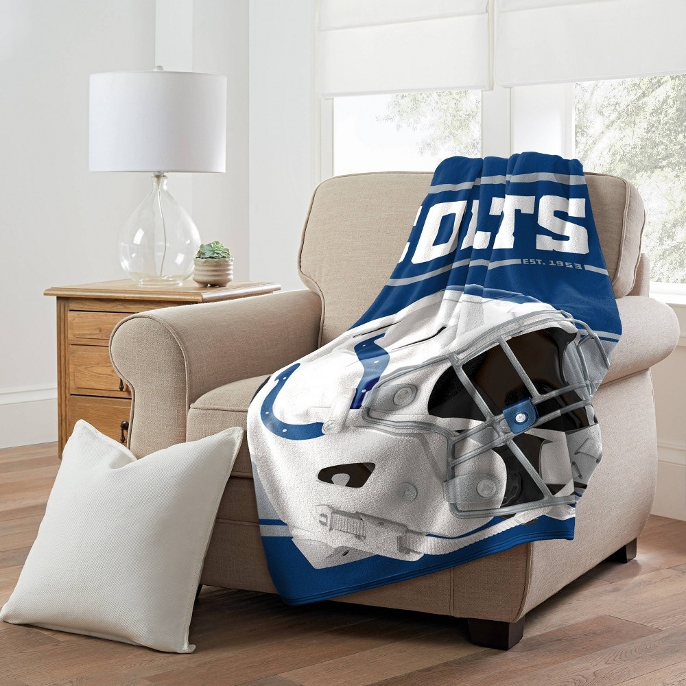 slide 3 of 4, NFL Indianapolis Colts Micro Fleece Throw Blanket, 1 ct