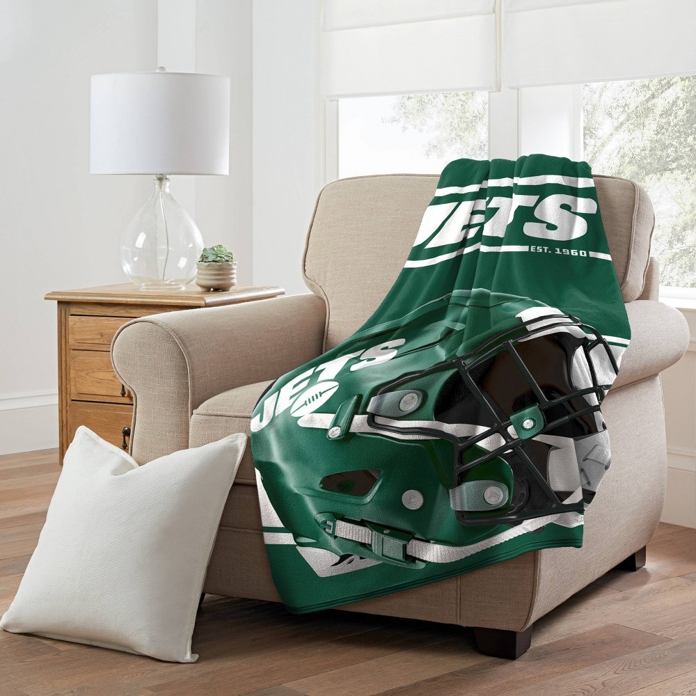 slide 3 of 4, NFL New York Jets Micro Fleece Throw Blanket, 1 ct