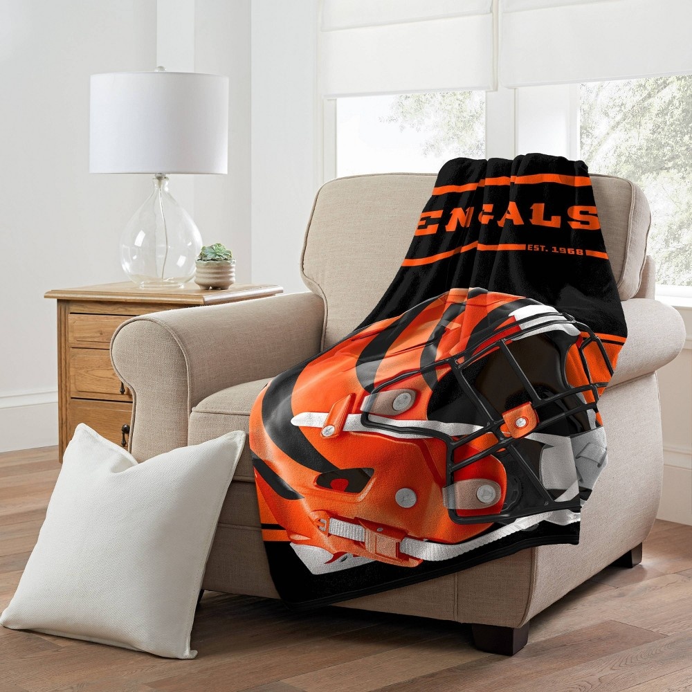 slide 3 of 4, NFL Cincinnati Bengals Micro Fleece Throw Blanket, 1 ct