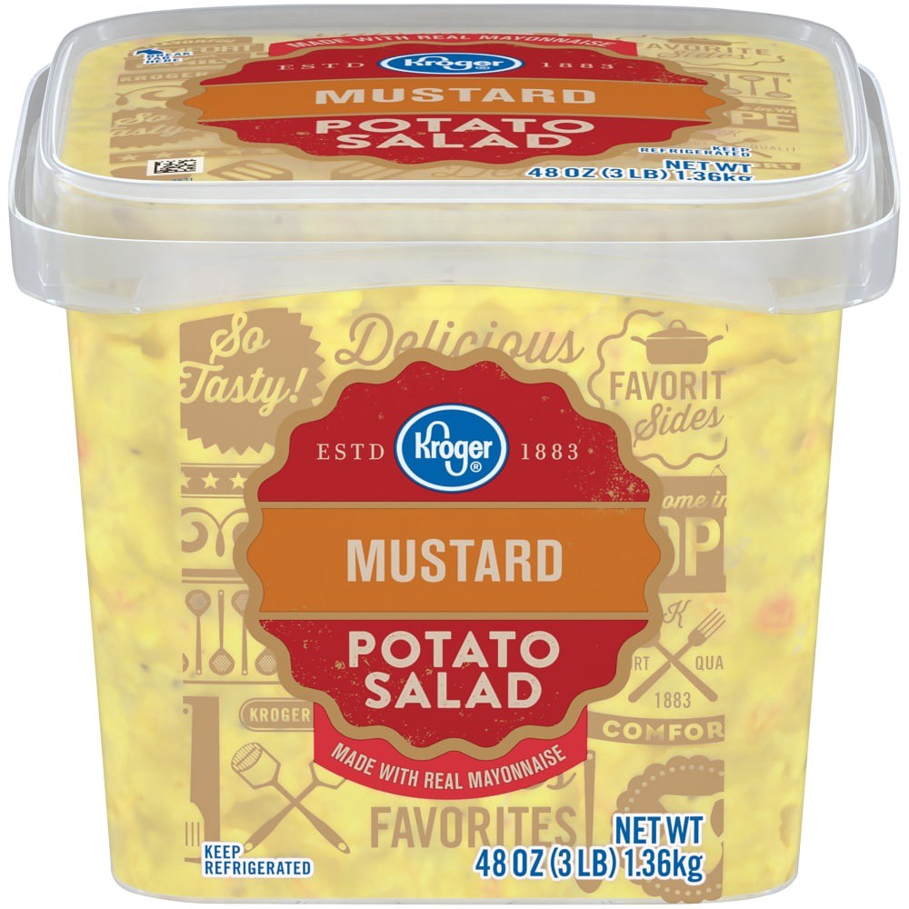 slide 1 of 3, Kroger Mustard Potato Salad, 3 lb