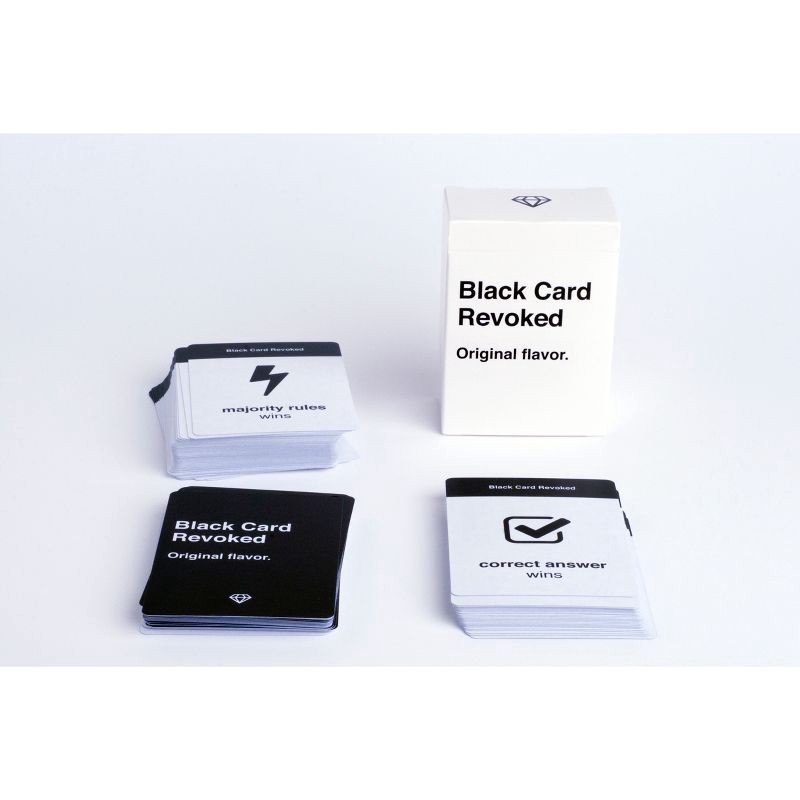 slide 2 of 3, Black Card Revoked Game: Cards For All People, Party Game, 3-6 Players, 30-Minute Play, Includes Instructions, 1 ct