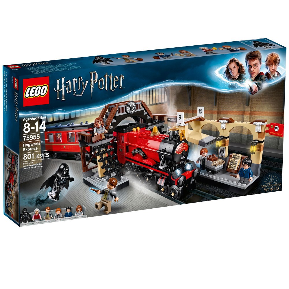 slide 3 of 10, LEGO Harry Potter Hogwarts Express Train Set with Harry Potter Minifigures and Toy Bridge 75955, 1 ct