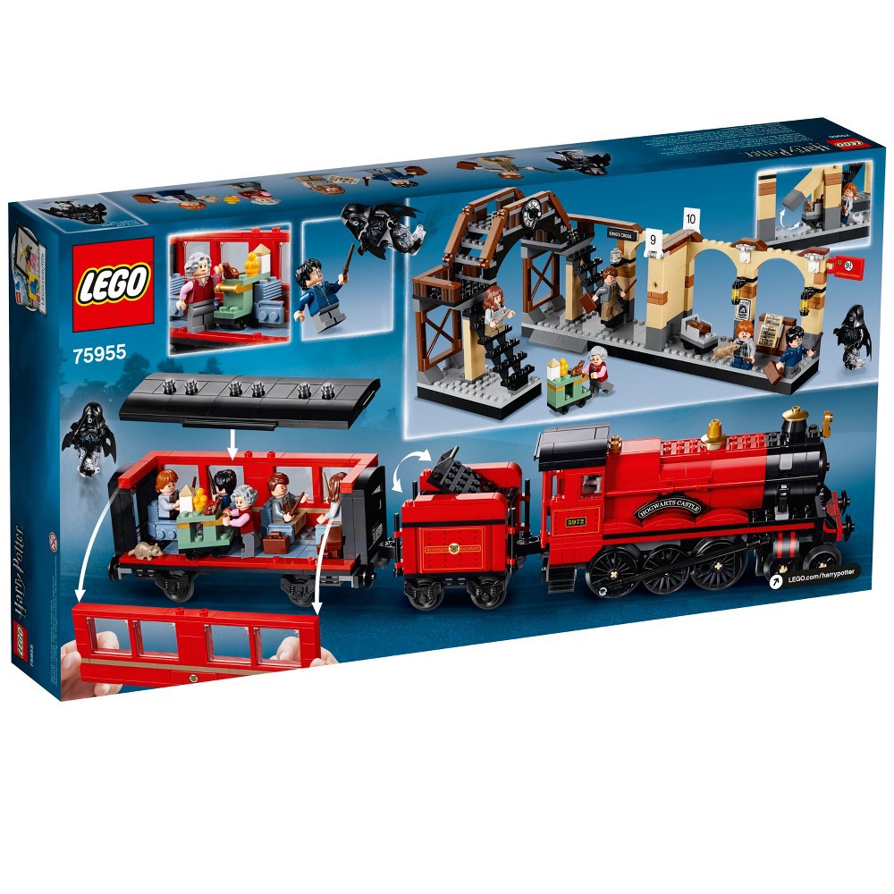 slide 4 of 10, LEGO Harry Potter Hogwarts Express Train Set with Harry Potter Minifigures and Toy Bridge 75955, 1 ct