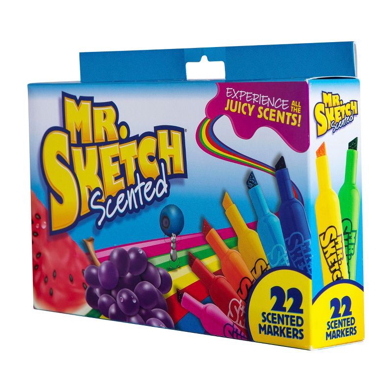 slide 3 of 4, Mr. Sketch 22pk Scented Markers Chisel Tip, 22 ct