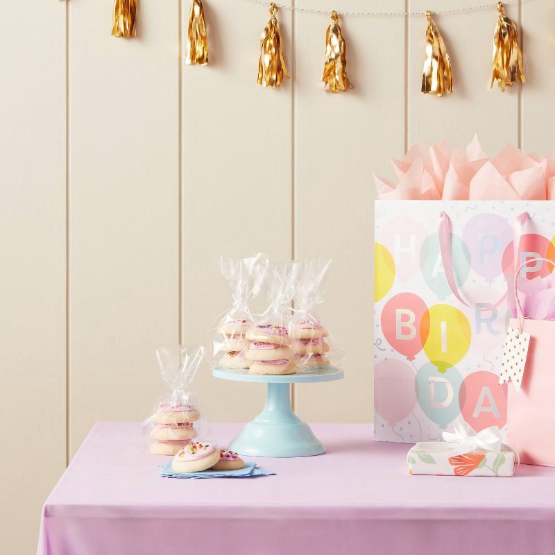 slide 2 of 3, 15ct Clear Cello Gift Bags - Spritz™, 15 ct