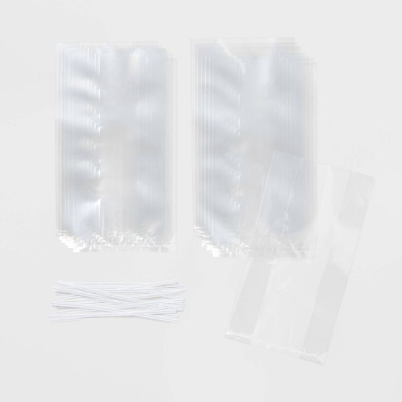 slide 1 of 3, 15ct Clear Cello Gift Bags - Spritz™, 15 ct